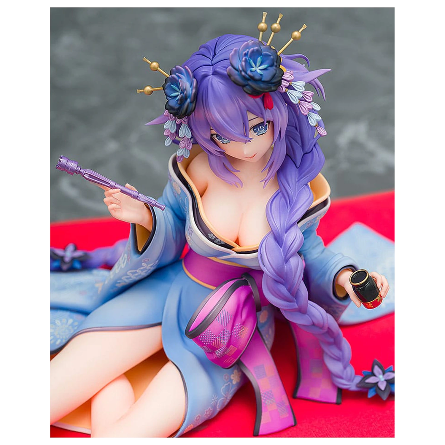 Neptunia x Senran Kagura Statue 1/7 Purple Heart Kimono Ver. 13 Zentimeter Produktfoto