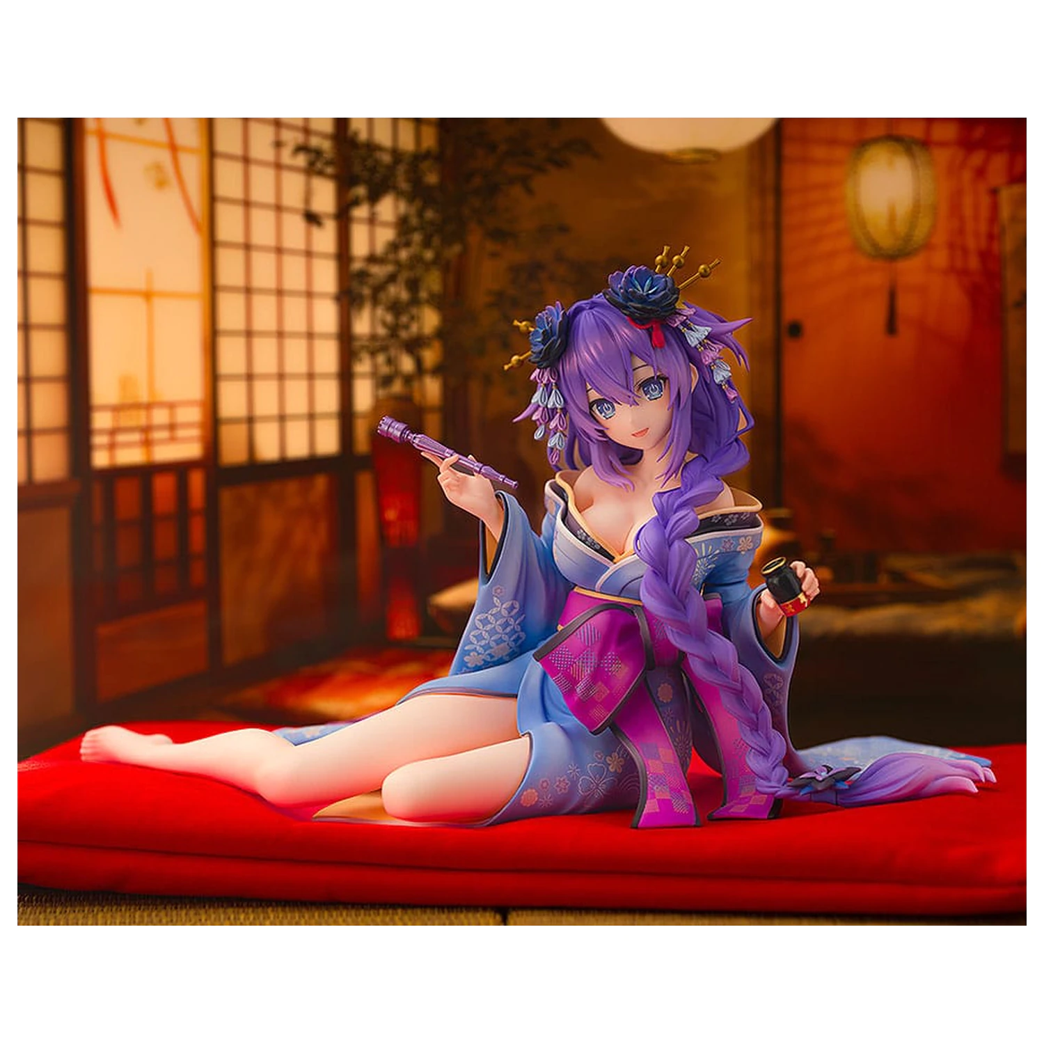 Neptunia x Senran Kagura Statue 1/7 Purple Heart Kimono Ver. 13 Zentimeter Produktfoto