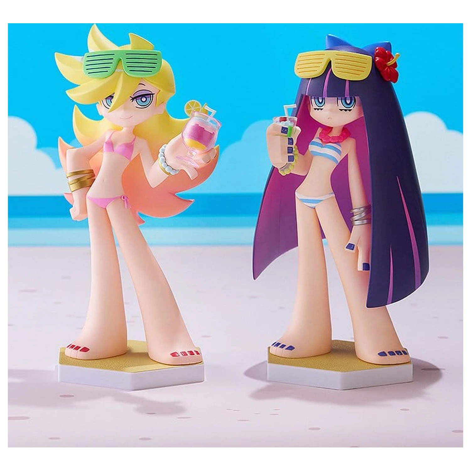 New Panty & Stocking with Garterbelt Pop Up Parade Figur Beach Queens Stocking L Größe 19 cm Produktfoto