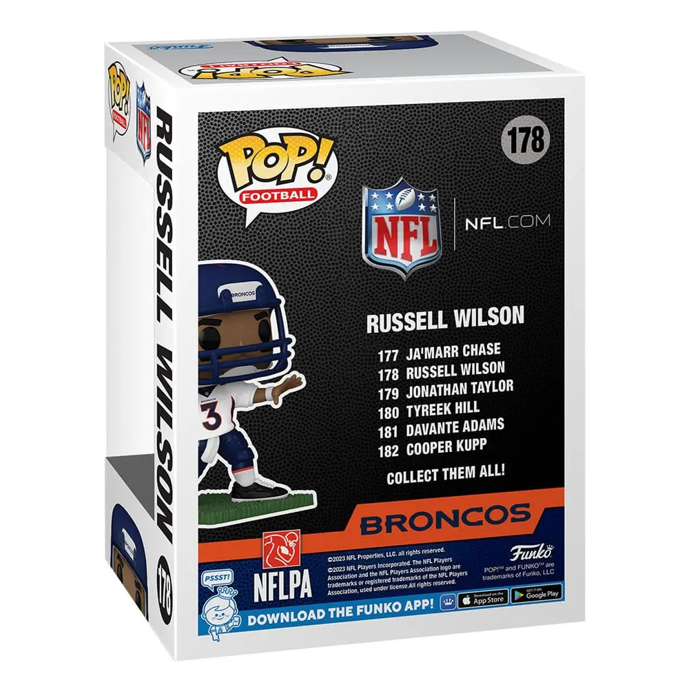 NFL POP! Football Vinyl Figur Broncos - Russell Wilson 9 cm Produktfoto