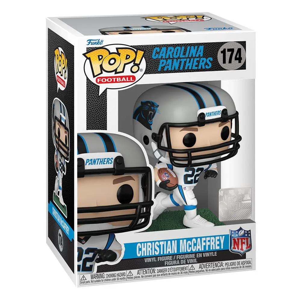 NFL POP! Sports Vinyl Figur Panthers - Christian McCaffrey (Away) 9 cm Produktfoto