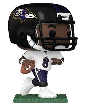 NFL POP! Sports Vinyl Figur Ravens - Lamar Jackson (Away) 9 cm Produktfoto