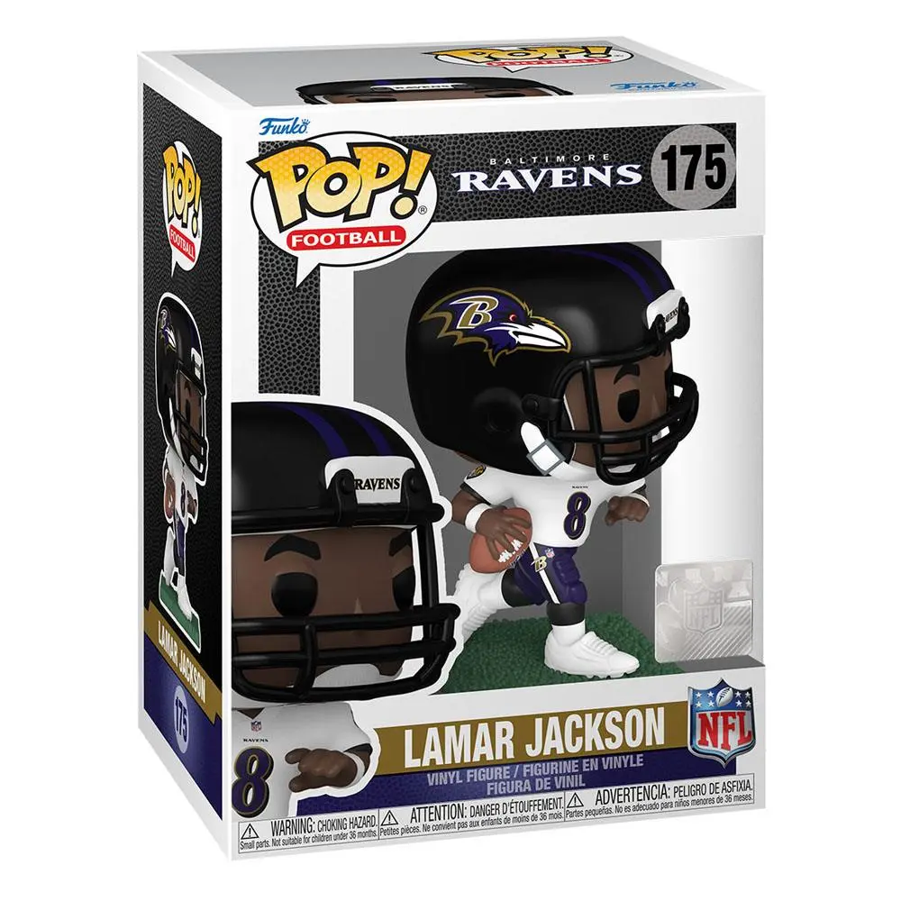 NFL POP! Sports Vinyl Figur Ravens - Lamar Jackson (Away) 9 cm Produktfoto
