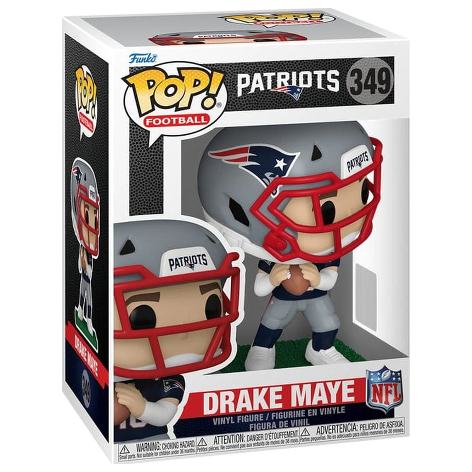 NFL Funko POP! Vinyl Figur Drake Maye 9 cm Produktfoto
