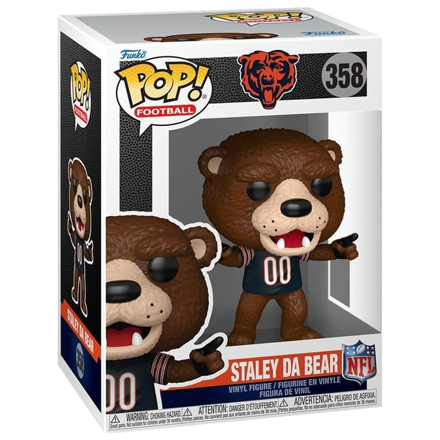 NFL Funko POP! Vinyl Figur Maskottchen: Bears- Staley 9 cm Produktfoto