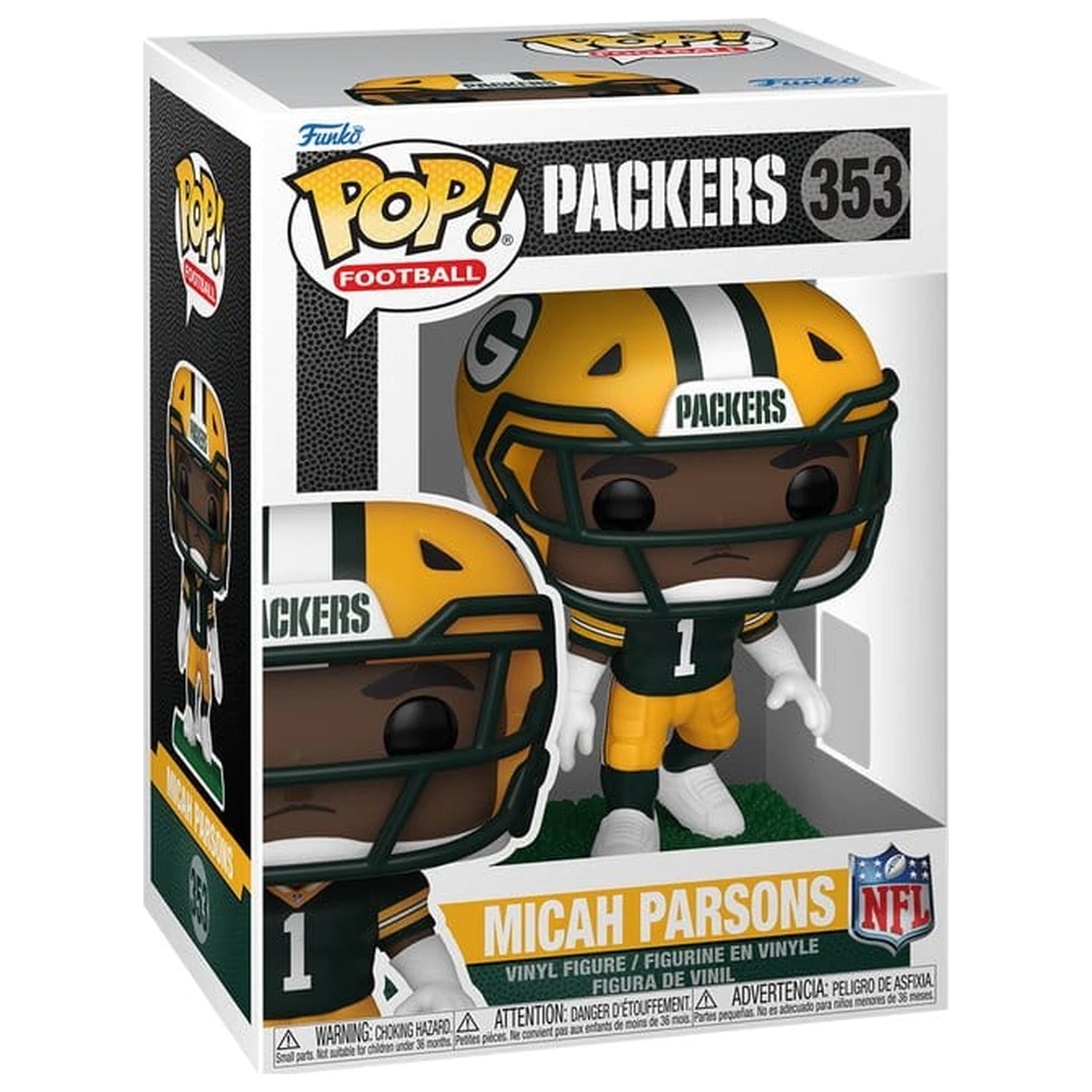 NFL Funko POP! Vinyl Figur: Packers - Micah Parsons 9 cm Produktfoto