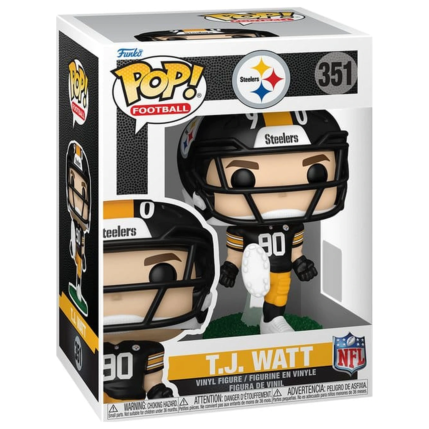 NFL Funko POP! Vinyl Figur: Steelers- T.J. Watt 9 cm Produktfoto