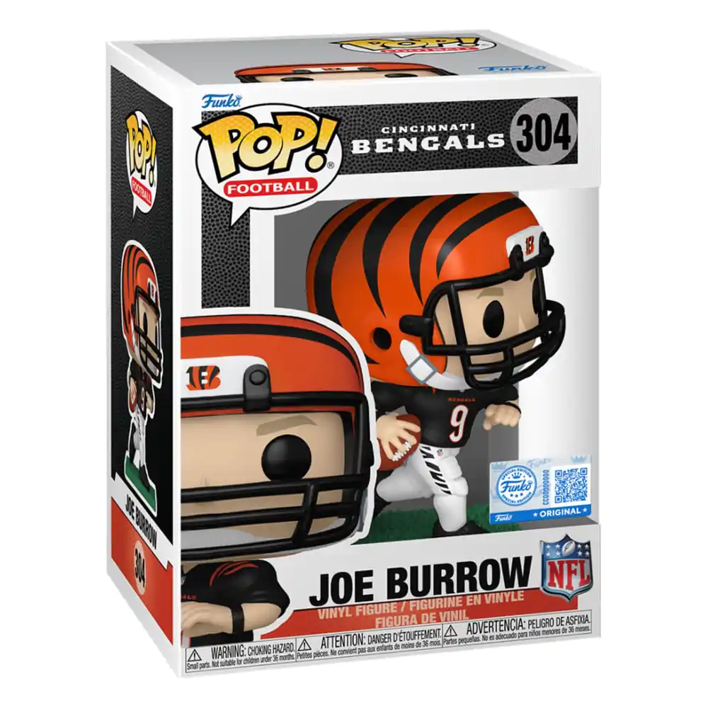 NFL: Legends Funko POP! Sports Vinyl Figur Bengals - Joe Burrow (BK JRSY) 9 cm Produktfoto