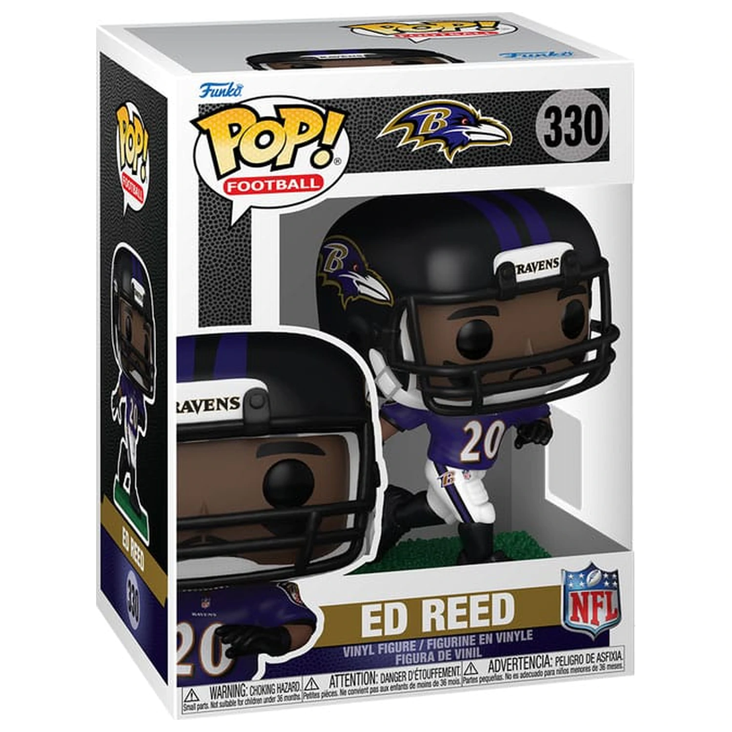 NFL: Legends Funko POP! Sports Vinyl Figur Legends- Ed Reed(Ravens) 9 cm Produktfoto