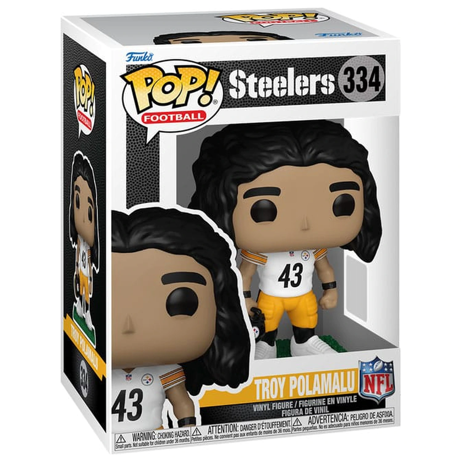 NFL: Legends Funko POP! Sports Vinyl Figur Legends- Troy Polamalu(Steelers) 9 cm Produktfoto