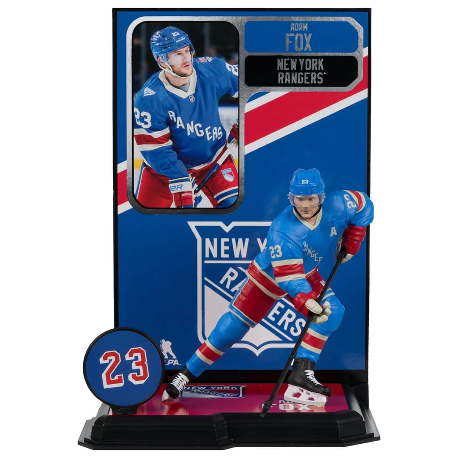 NHL McFarlane SportsPicks Figur Adam Fox (New York Rangers Centennial) 18 cm Produktfoto