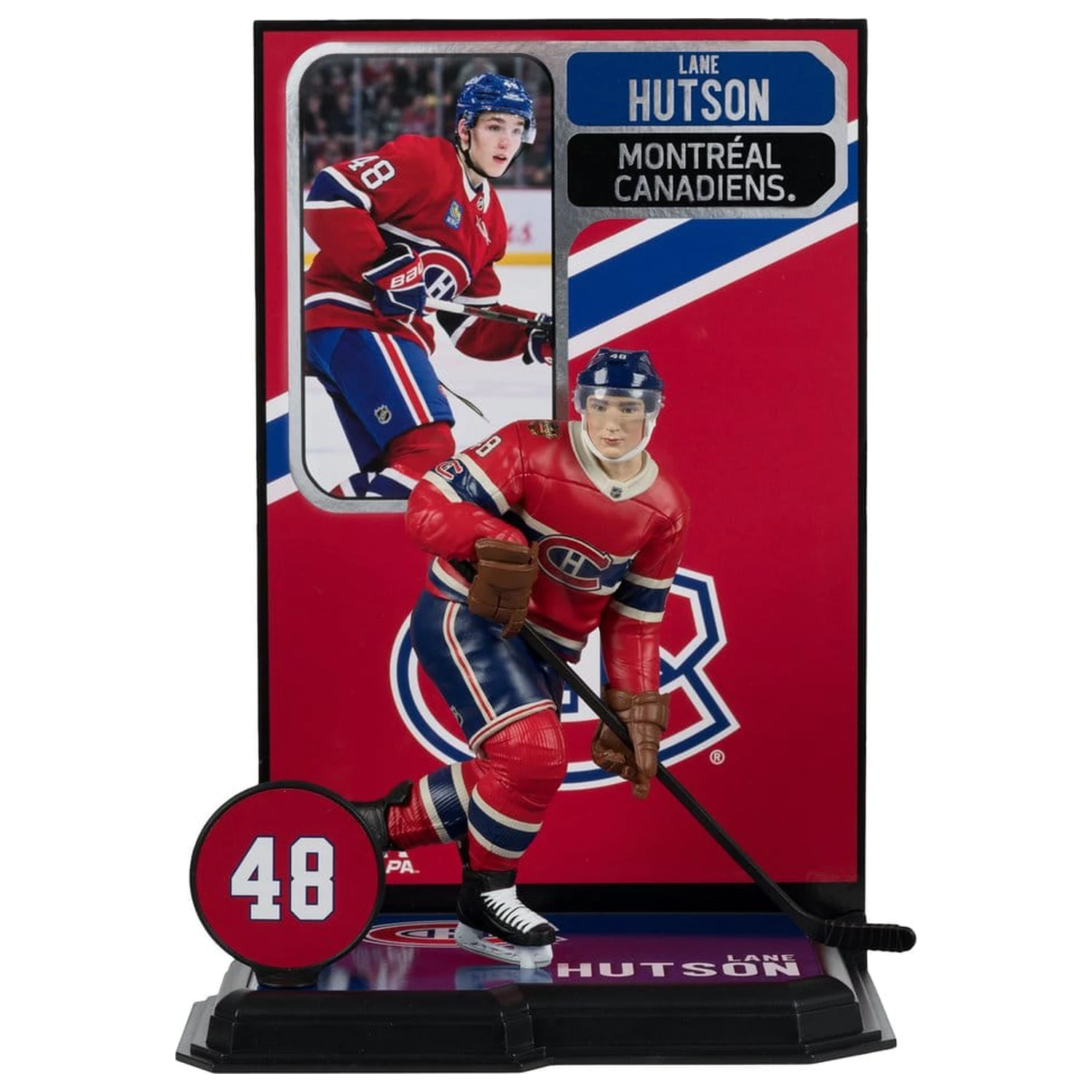 NHL McFarlane SportsPicks Figur Lane Hutson (Montreal Canadiens Heritage Classic) 18 cm Produktfoto
