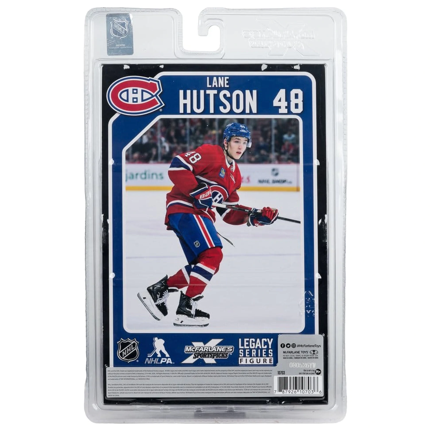 NHL McFarlane SportsPicks Figur Lane Hutson (Montreal Canadiens Heritage Classic) 18 cm Produktfoto