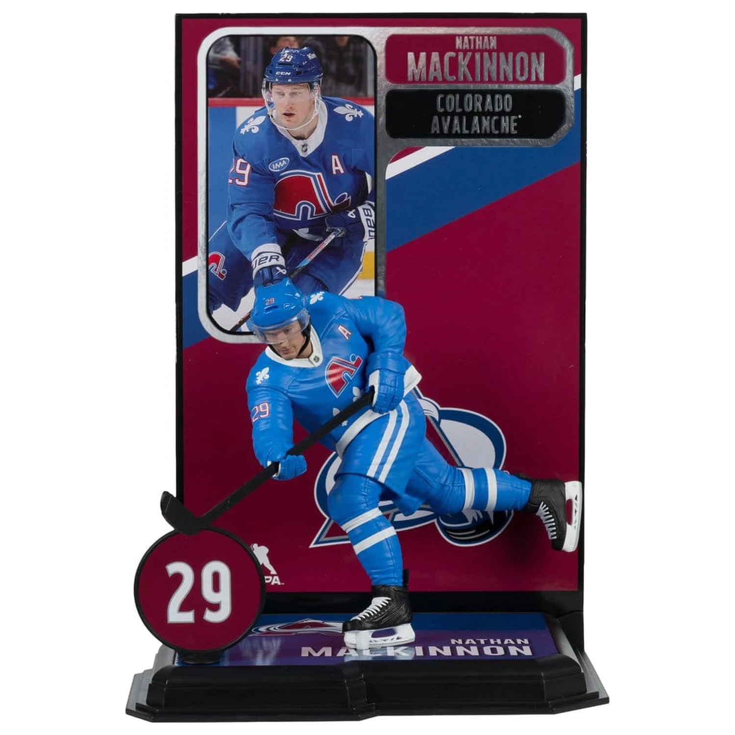 NHL McFarlane SportsPicks Figur Nathan MacKinnon (Quebec Nordiques Retro) 18 cm Produktfoto