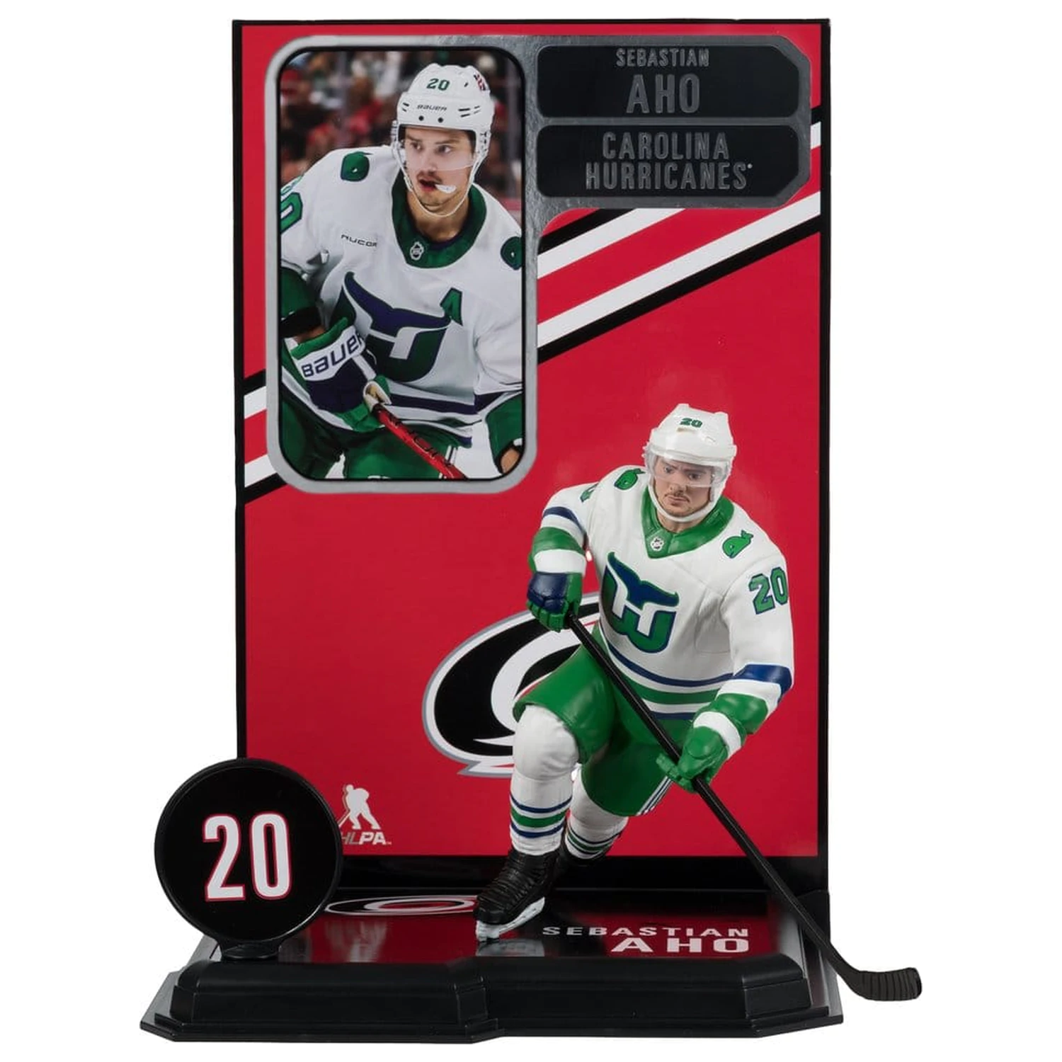 NHL McFarlane SportsPicks Figur Sebastian Aho (Hartford Whalers Retro) 18 cm Produktfoto