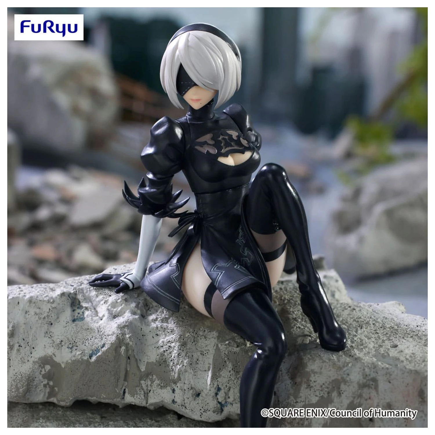 NieR:Automata Ver1.1a Noodle Stopper PVC Statue YoRHa No.2 Type B 13 cm Produktfoto