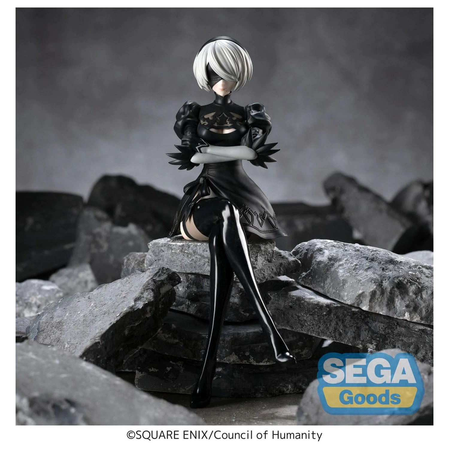 NieR:Automata Ver1.1a PM Perching PVC Statue 2B 13 cm Produktfoto