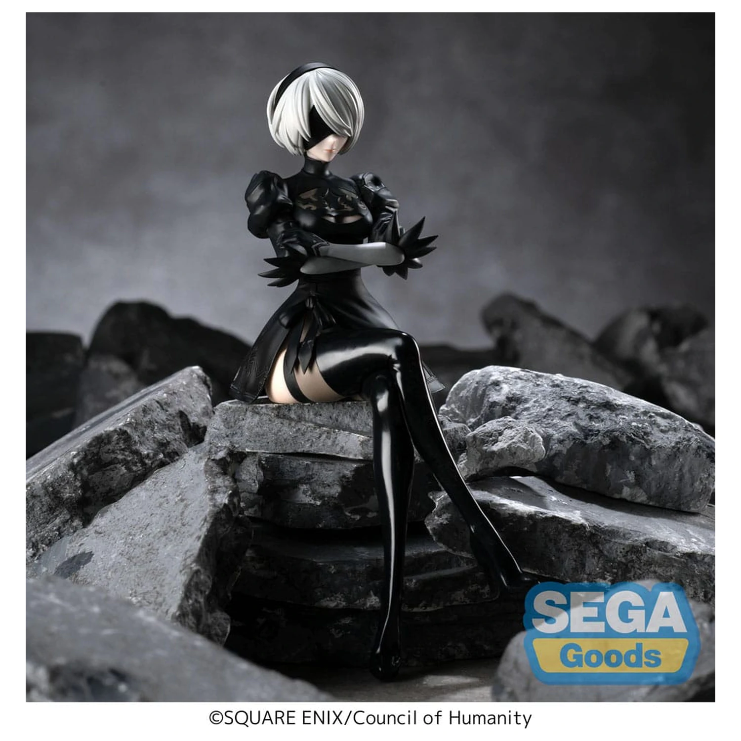 NieR:Automata Ver1.1a PM Perching PVC Statue 2B 13 cm Produktfoto