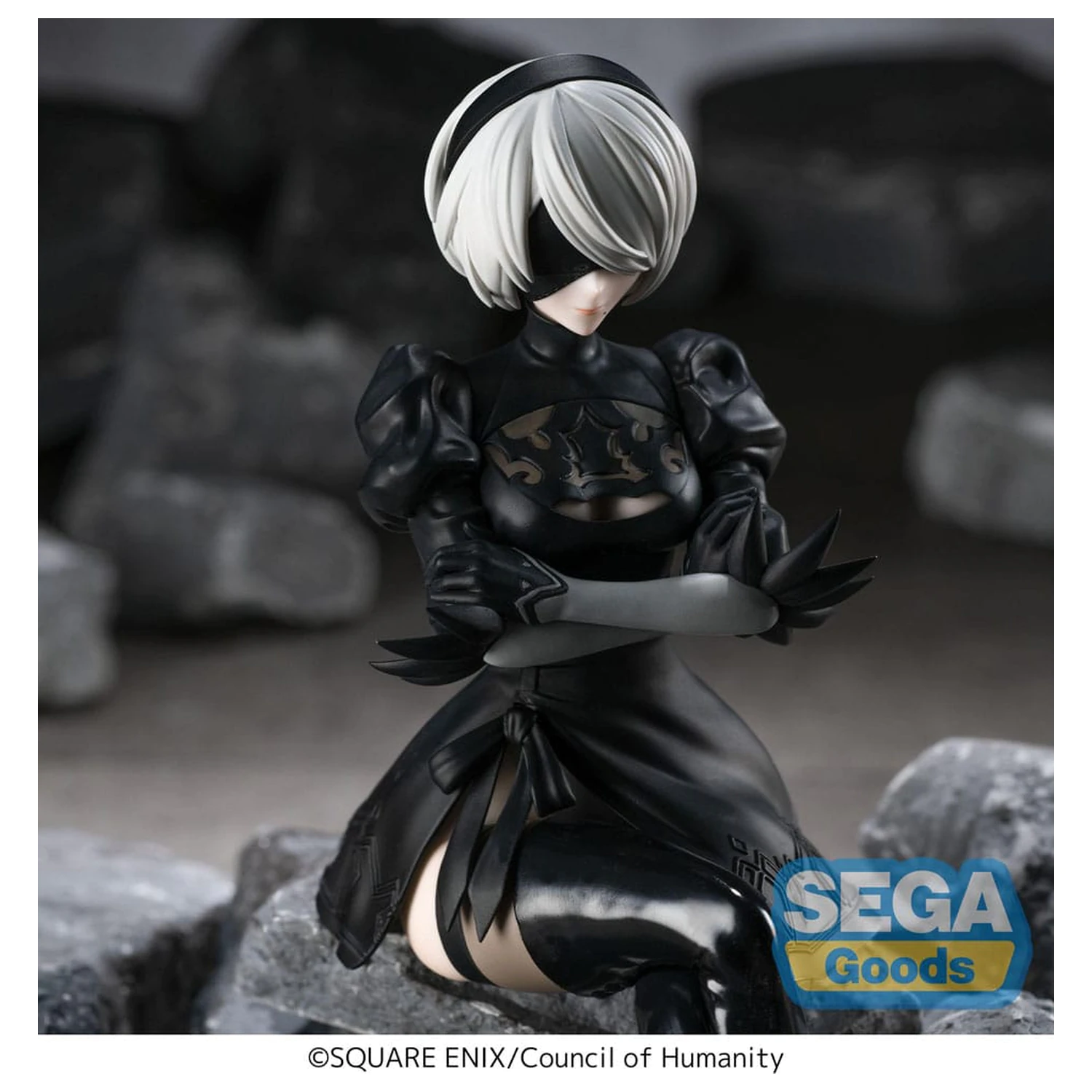 NieR:Automata Ver1.1a PM Perching PVC Statue 2B 13 cm Produktfoto