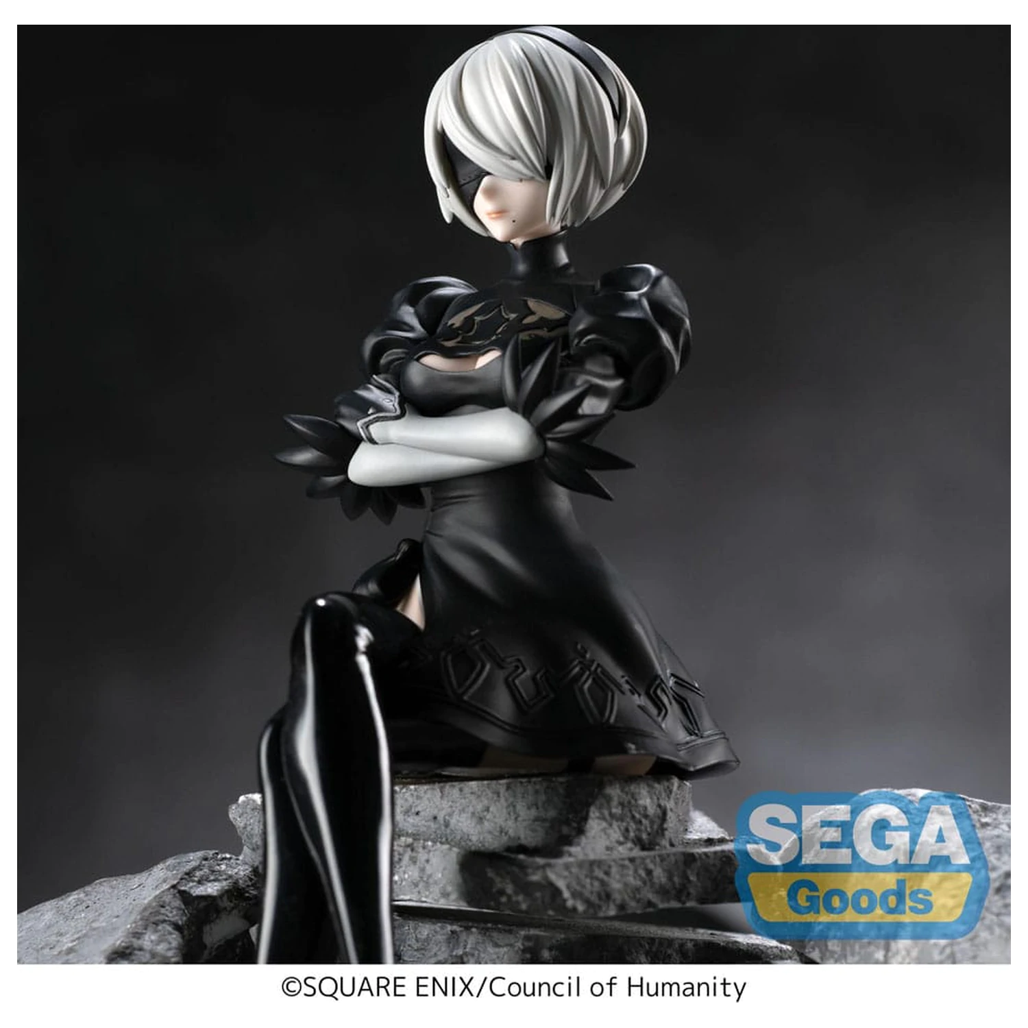 NieR:Automata Ver1.1a PM Perching PVC Statue 2B 13 cm Produktfoto