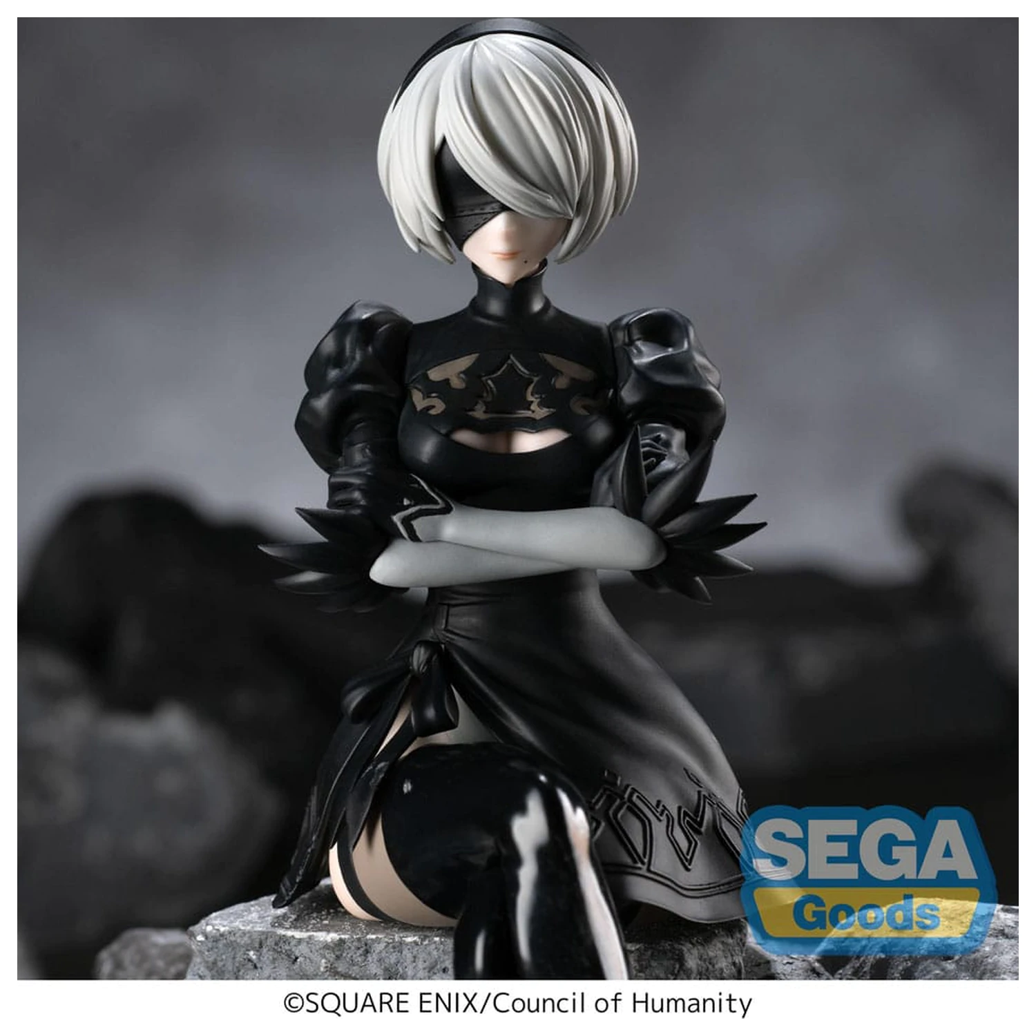 NieR:Automata Ver1.1a PM Perching PVC Statue 2B 13 cm Produktfoto