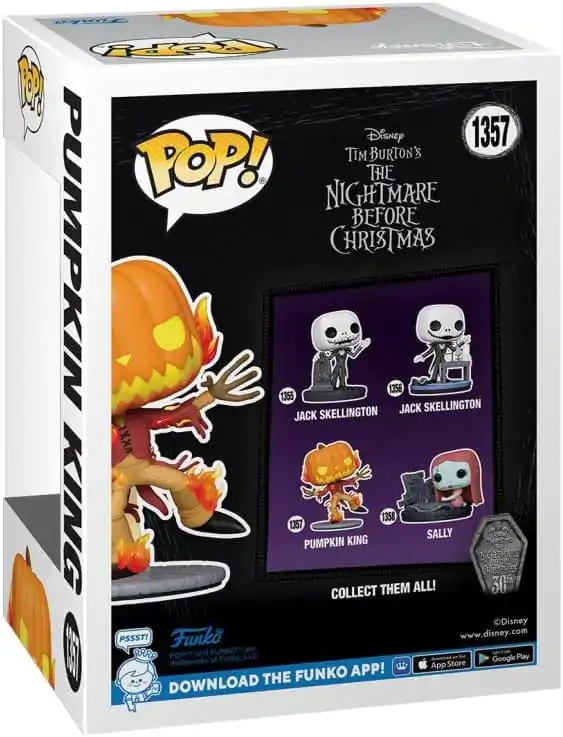 Nightmare before Christmas 30th Anniversary Funko POP! Disney Vinylfigur Pumpkin King(GW) 9 cm Produktfoto