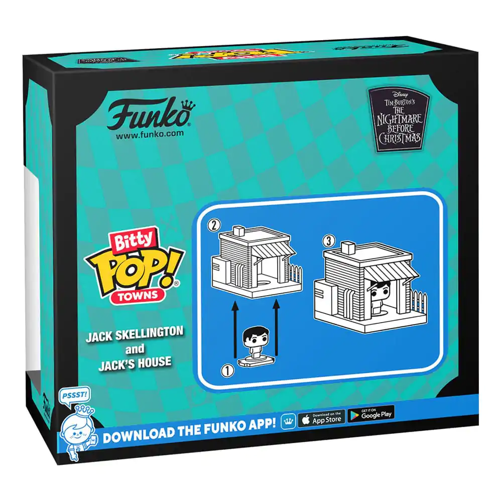 Nightmare before Christmas Bitty Funko POP! Town Vinyl Figur Jack at Home termékfotó