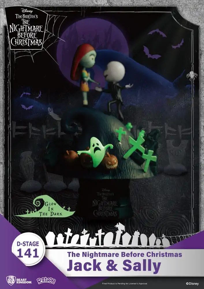 Nightmare before Christmas D-Stage PVC Diorama Jack & Sally 15 cm Produktfoto