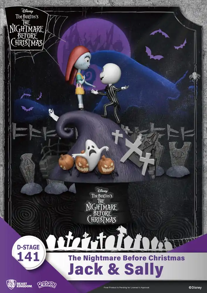 Nightmare before Christmas D-Stage PVC Diorama Jack & Sally 15 cm Produktfoto