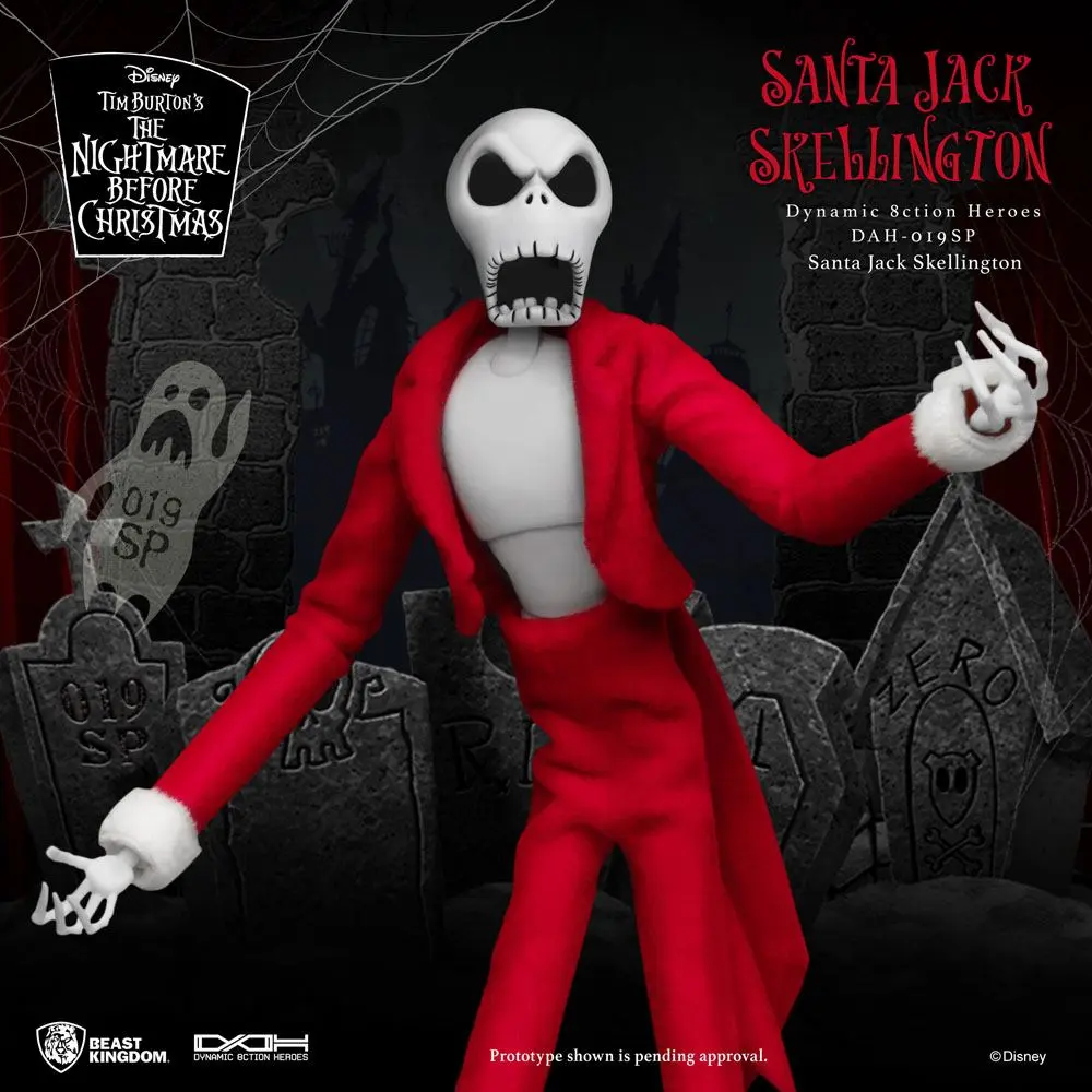 Nightmare before Christmas 8ction Heroes Actionfigur 1/9 Santa Jack Skellington 21 cm Produktfoto