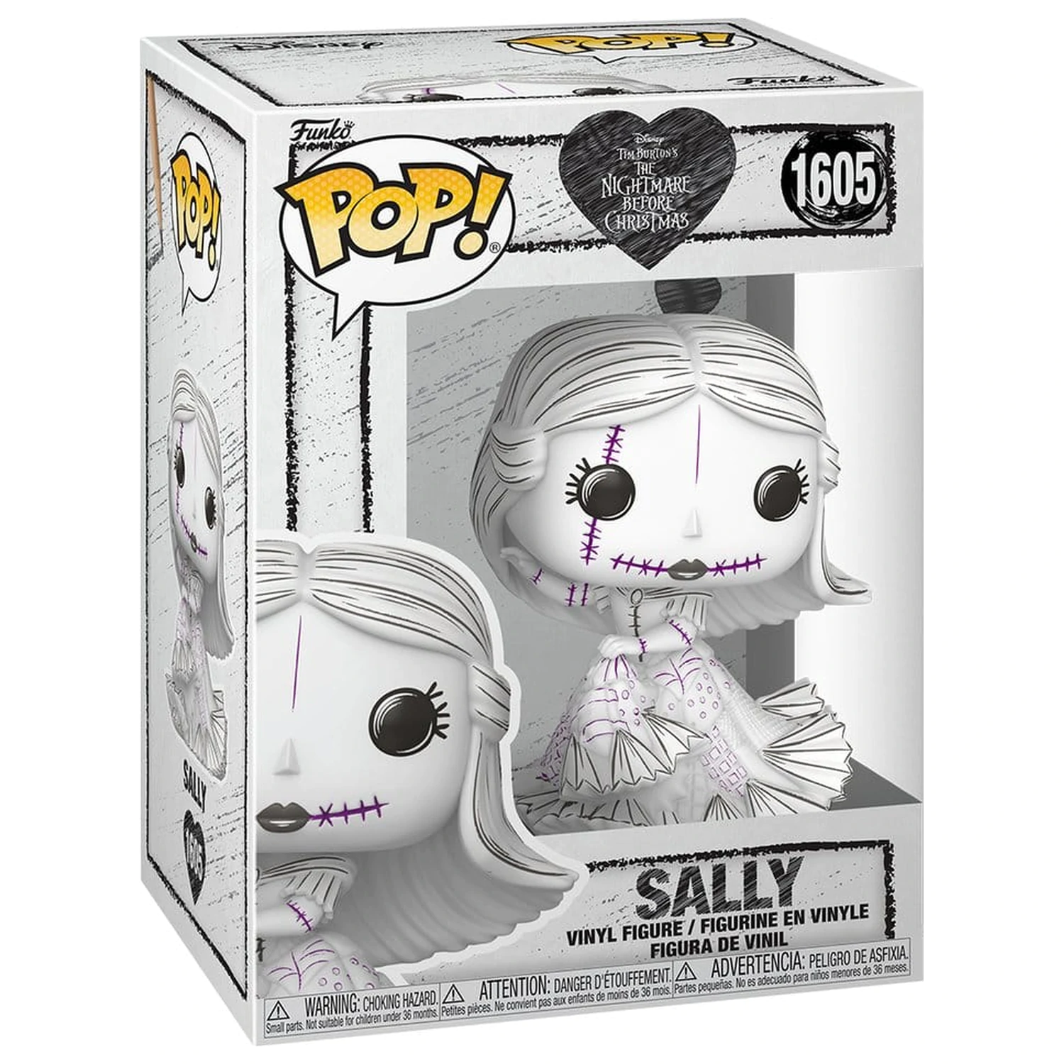 Nightmare before Christmas Funko POP! Disney Vinyl Figur Valentine's Day 2027 Sally(Sketched) 9 cm Produktfoto