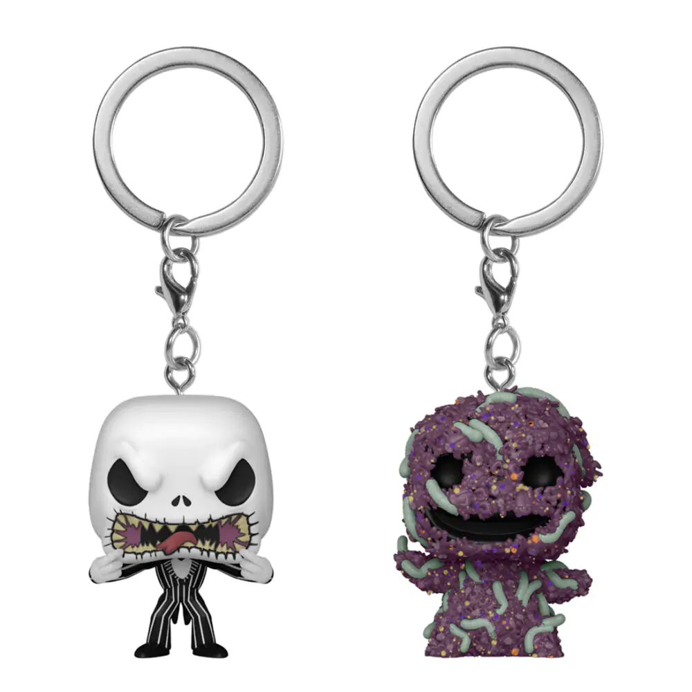 Nightmare Before Christmas Funko POP! Vinyl-Schlüsselanhänger 2er-Pack Jack/Oogie 4 cm Produktfoto