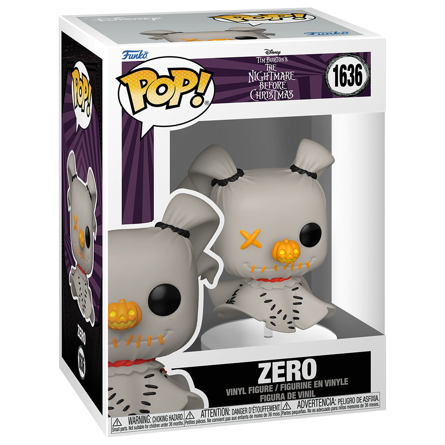 Nightmare Before Christmas Funko POP! Vinyl Figur Patchwork - Zero 9 cm Produktfoto