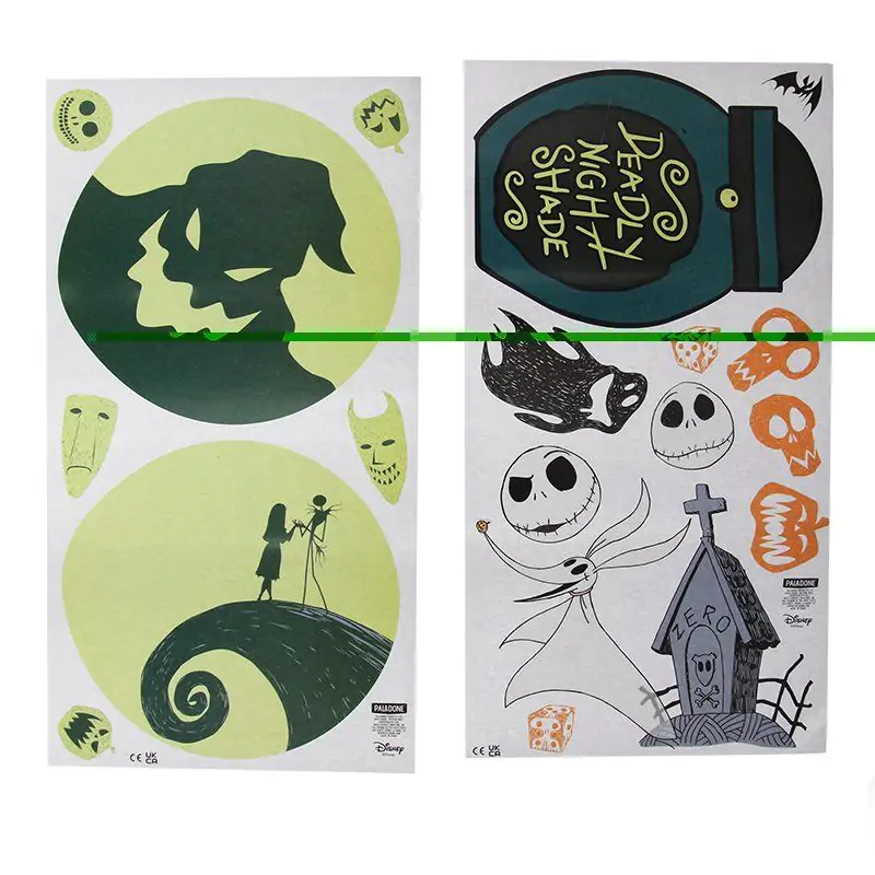 Nightmare Before Christmas Wandaufkleber Set Glow In The Dark Nightmare Before Christmas Produktfoto