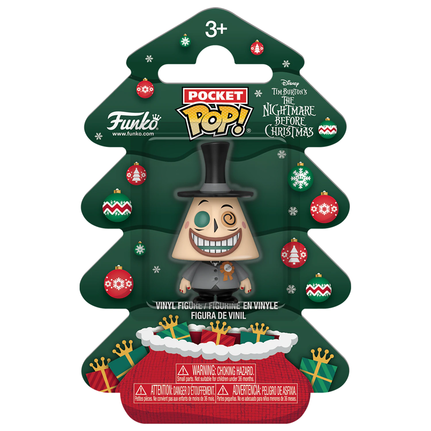 Nightmare before Christmas Holiday 2025 Pocket Funko POP! Vinyl Figur Mayor Tree Holiday Box 4 cm Produktfoto