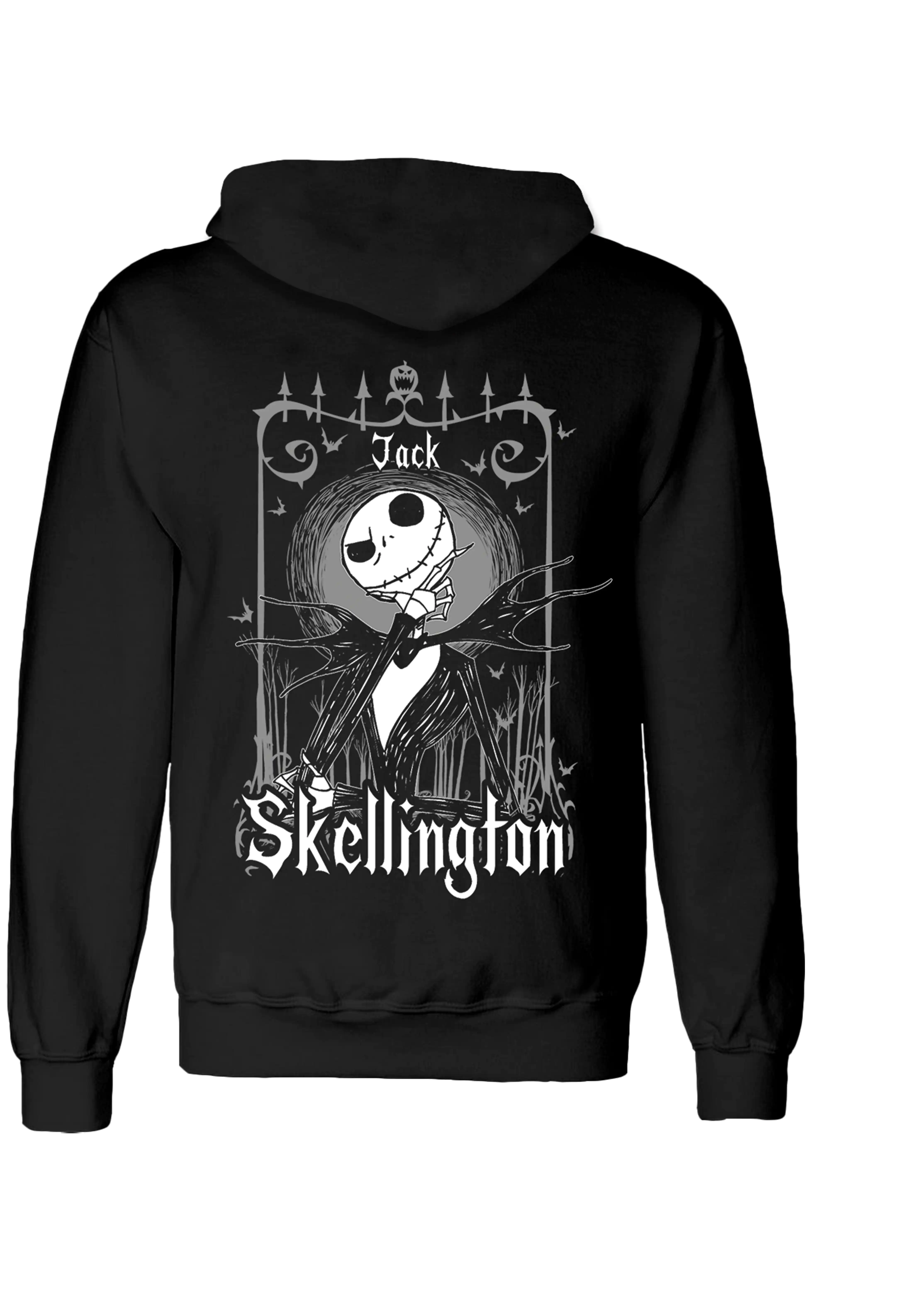 Nightmare before Christmas Kapuzenpullover Jack Skellington In Frame Black And Back Produktfoto