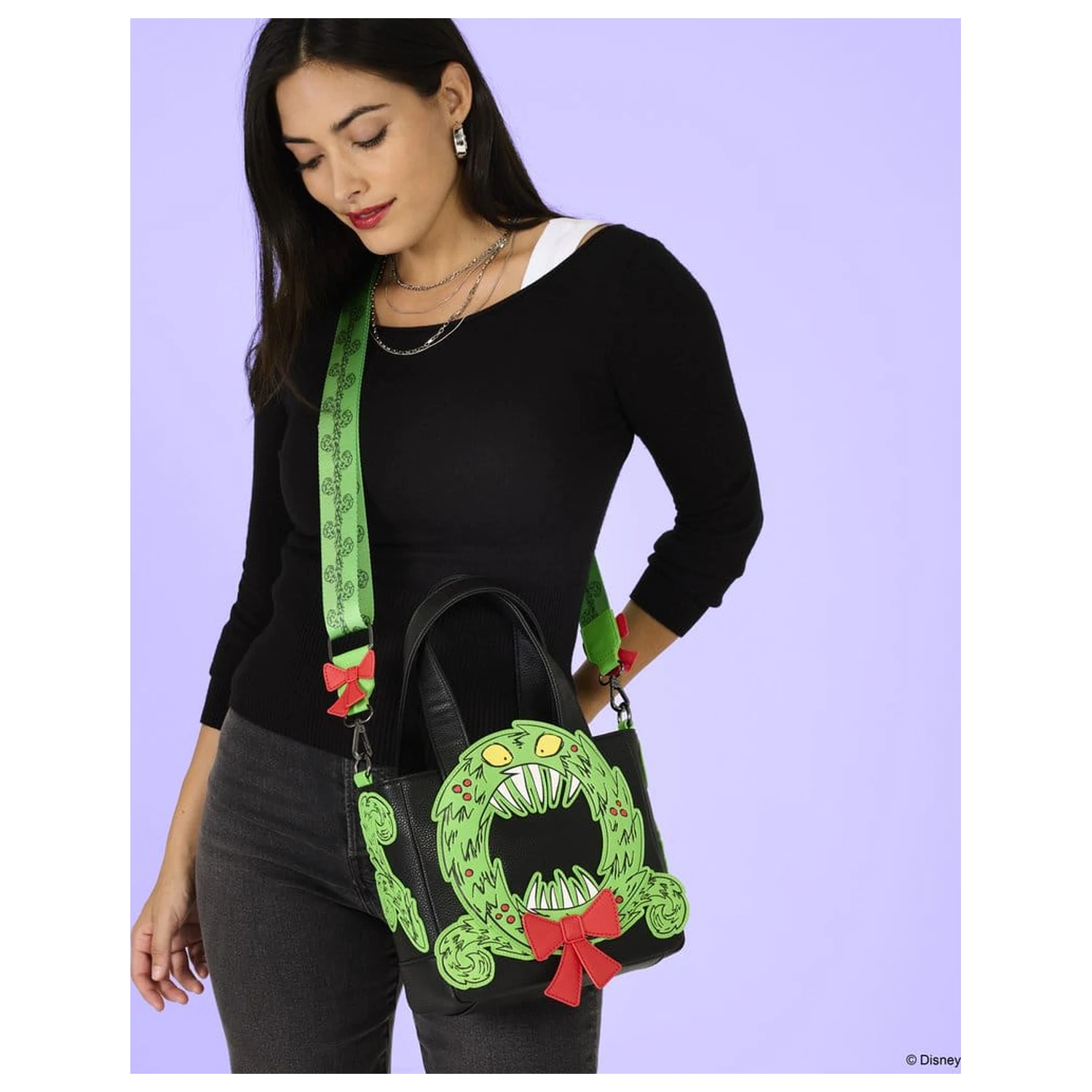 Nightmare before Christmas by Loungefly Umhängetasche Man-Eating Wreath Produktfoto