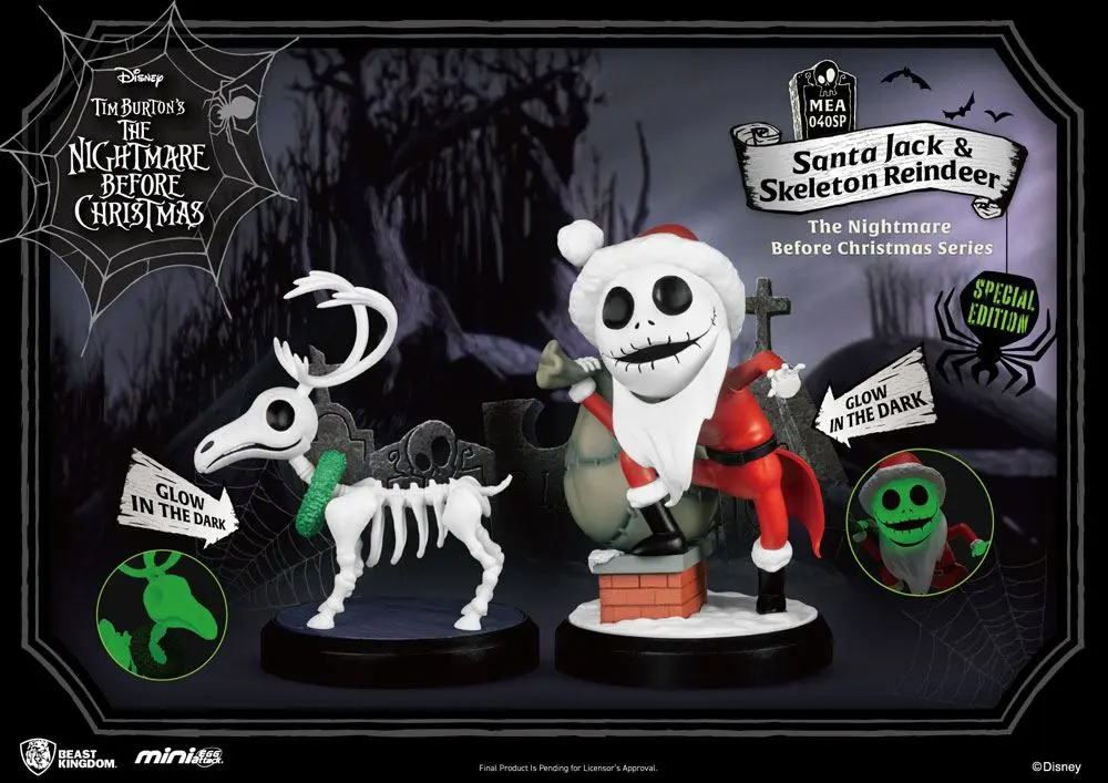 Nightmare Before Christmas Mini Egg Attack Figuren 2er-Pack Santa Jack & Skeleton Reindeer 8 cm termékfotó