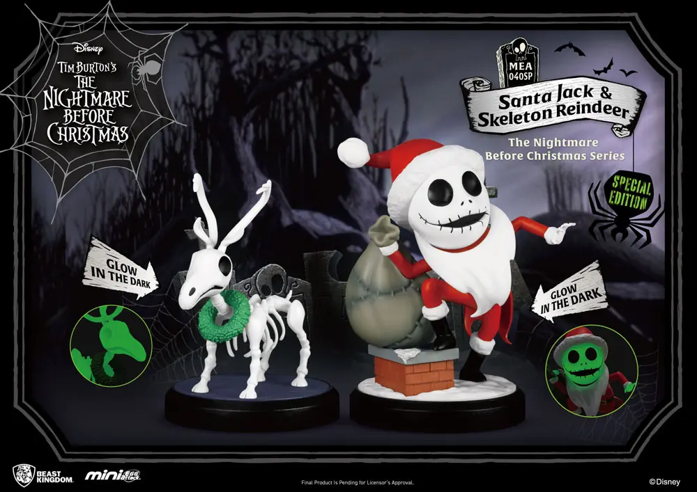 Nightmare Before Christmas Mini Egg Attack Figuren 2er-Pack Santa Jack & Skeleton Reindeer 8 cm termékfotó