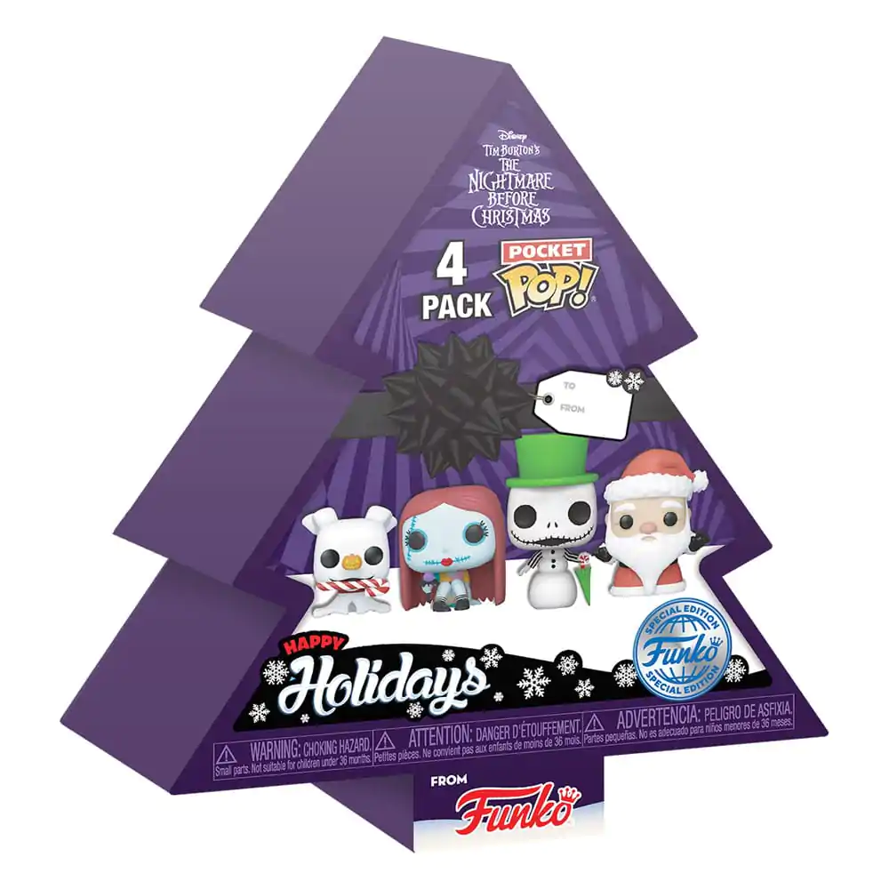 Nightmare before Christmas Pocket POP! Vinyl Figuren 4er-Pack Tree Holiday 4 cm termékfotó