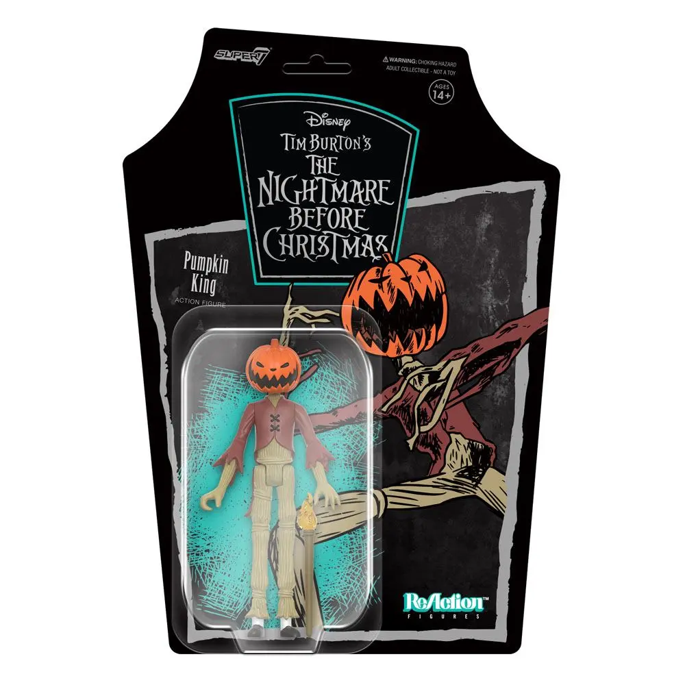 Nightmare Before Christmas ReAction Actionfigur Pumpkin King 10 cm Produktfoto