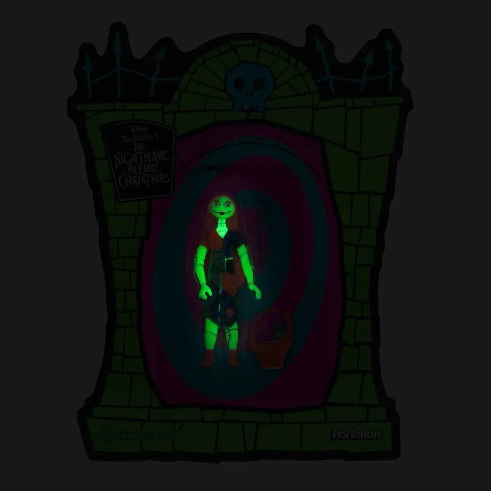 Nightmare Before Christmas ReAction Actionfigur Sally GITD (SDCC 2020) 10 cm Produktfoto