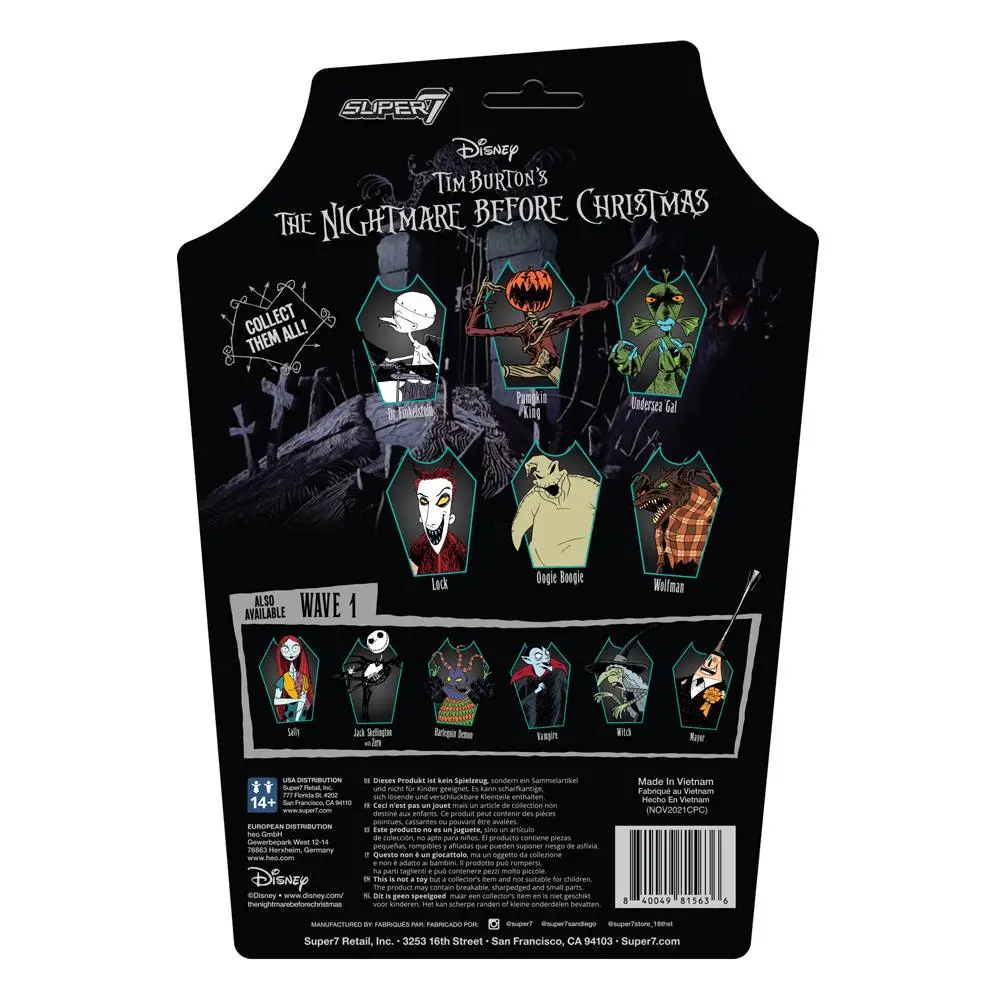 Nightmare Before Christmas ReAction Actionfigur Wolfman 10 cm Produktfoto