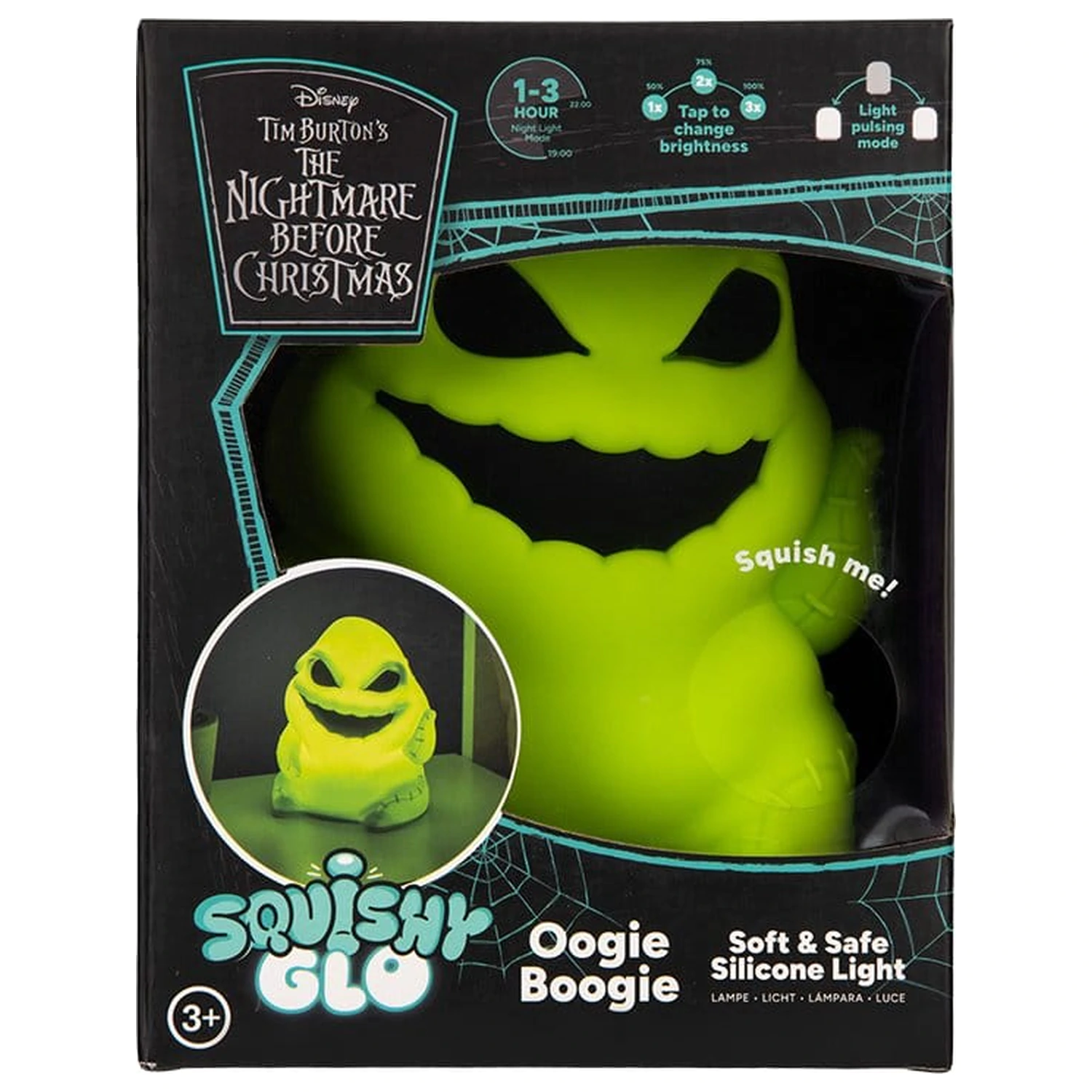 Nightmare Before Christmas SquishyGlo Silikon Licht Oogie Boogie 16 cm Produktfoto