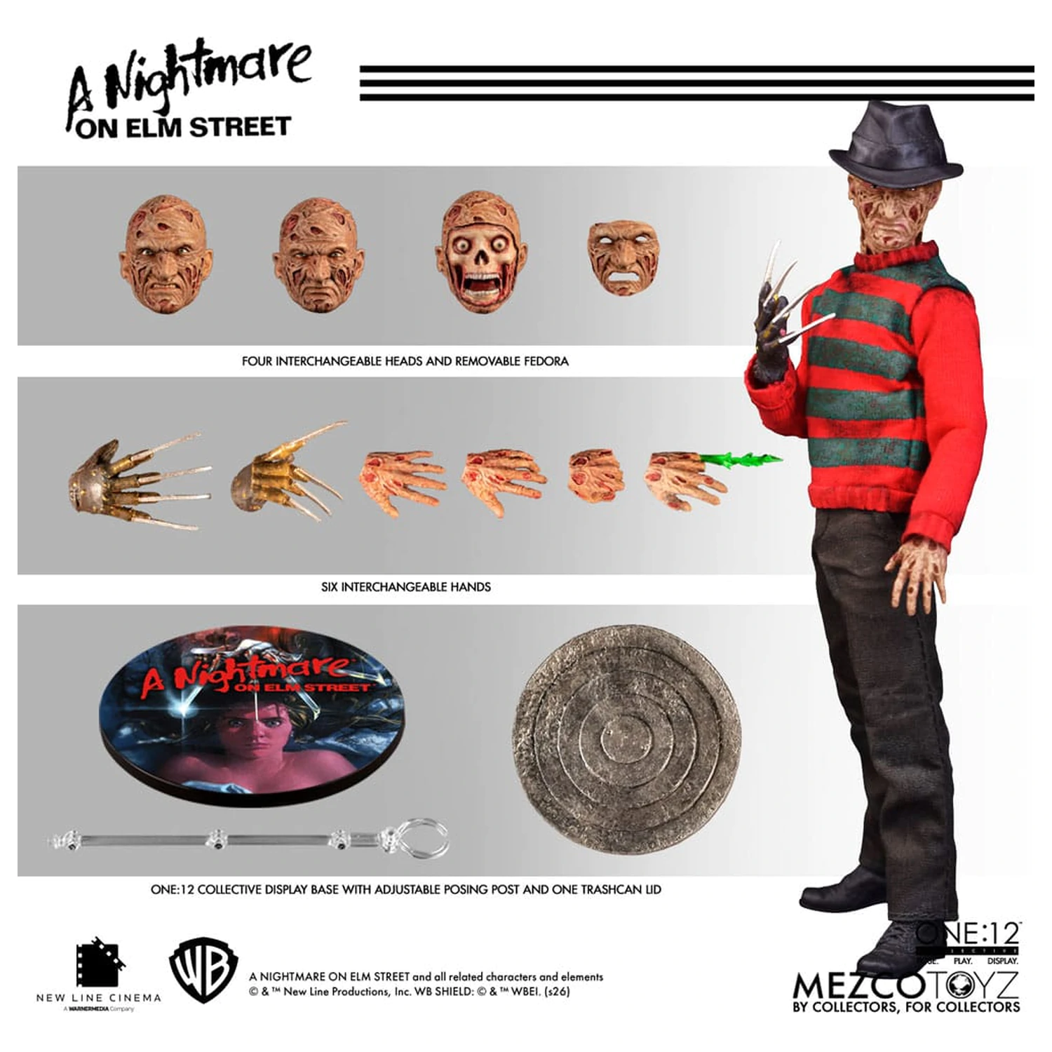 Nightmare On Elm Street Action-Figur 1/12 Freddy Krueger 17 cm Produktfoto