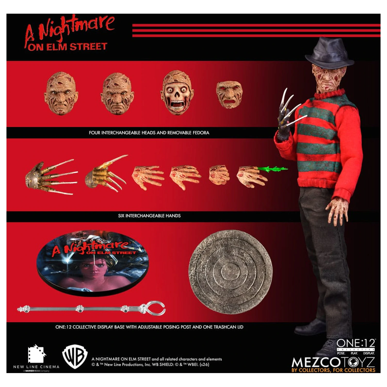 Nightmare On Elm Street Action-Figur 1/12 Freddy Krueger 17 cm Produktfoto