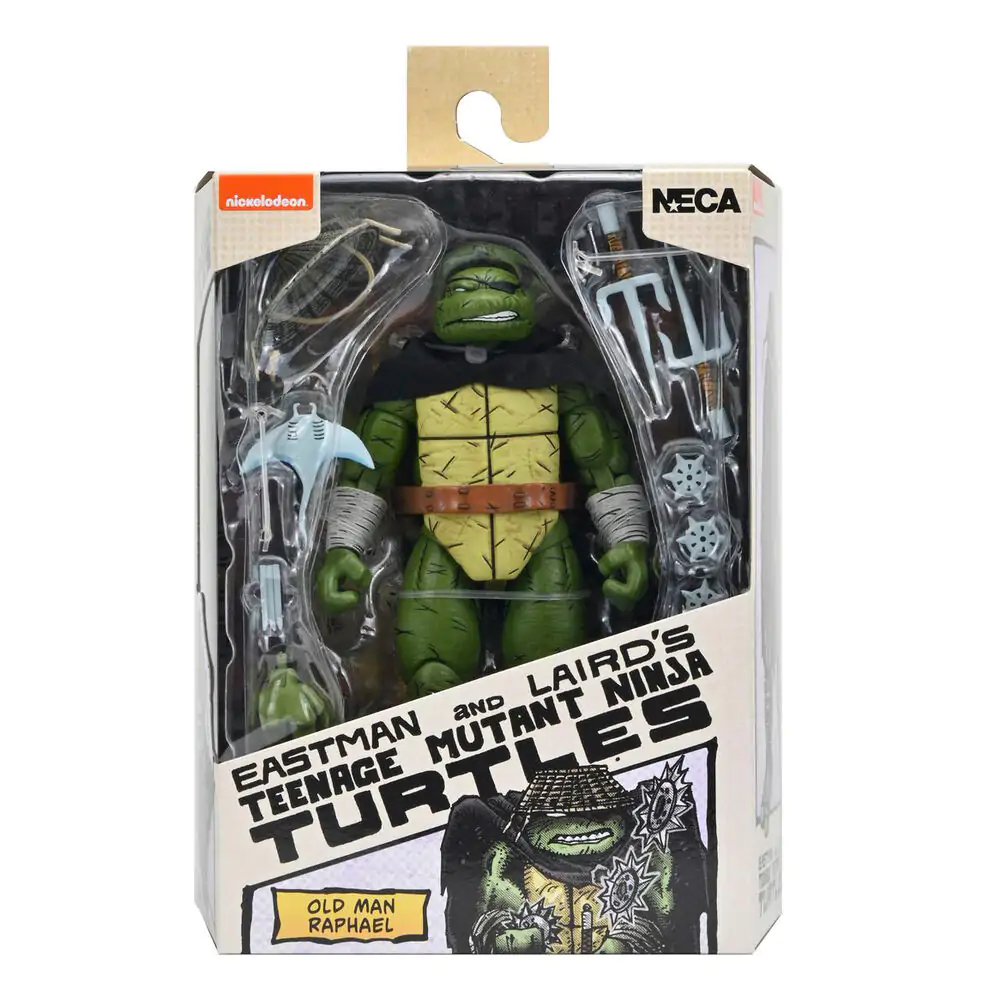 Ninja Turtle Teenage Mutant Raphael Old Man Figur 18 cm Produktfoto