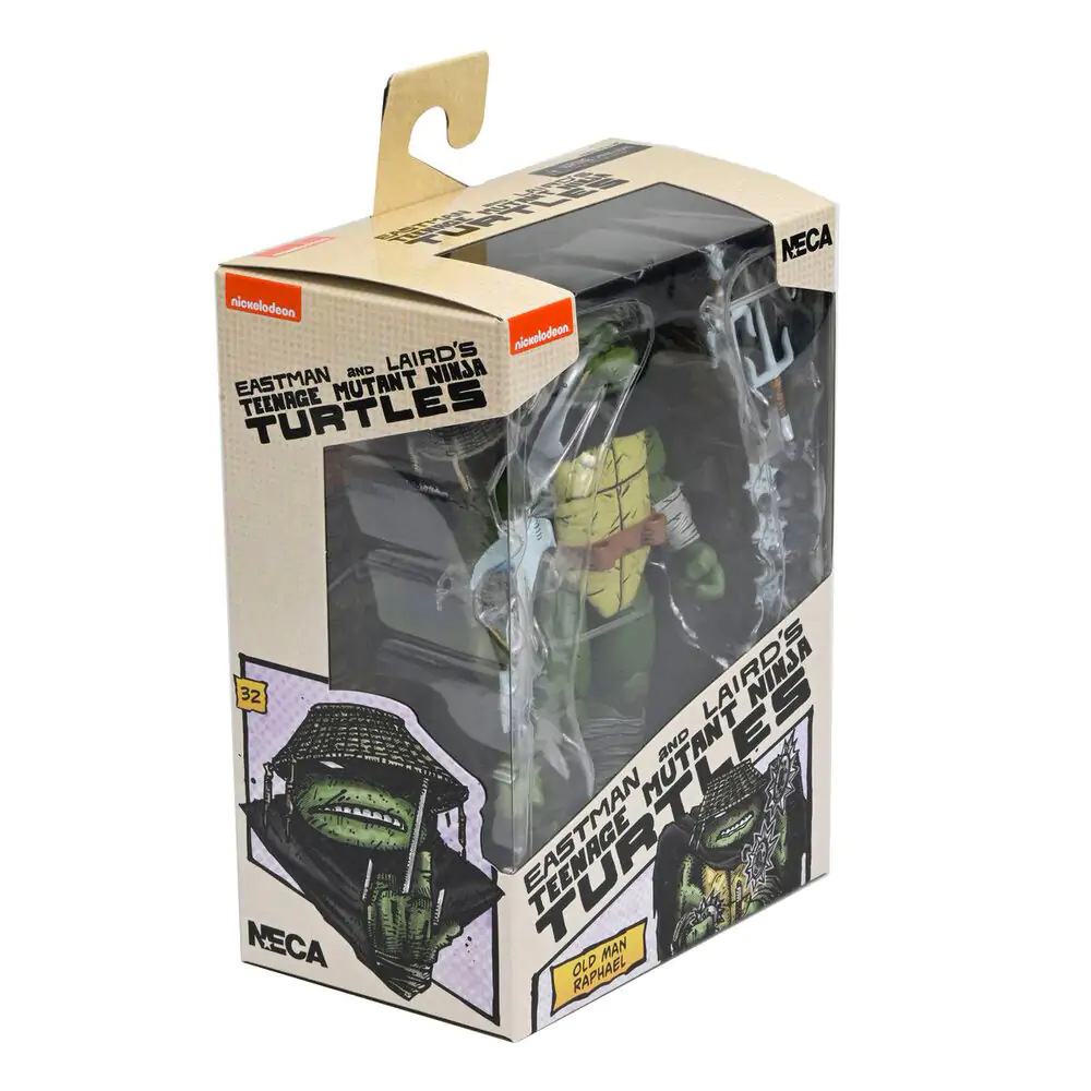 Ninja Turtle Teenage Mutant Raphael Old Man Figur 18 cm Produktfoto