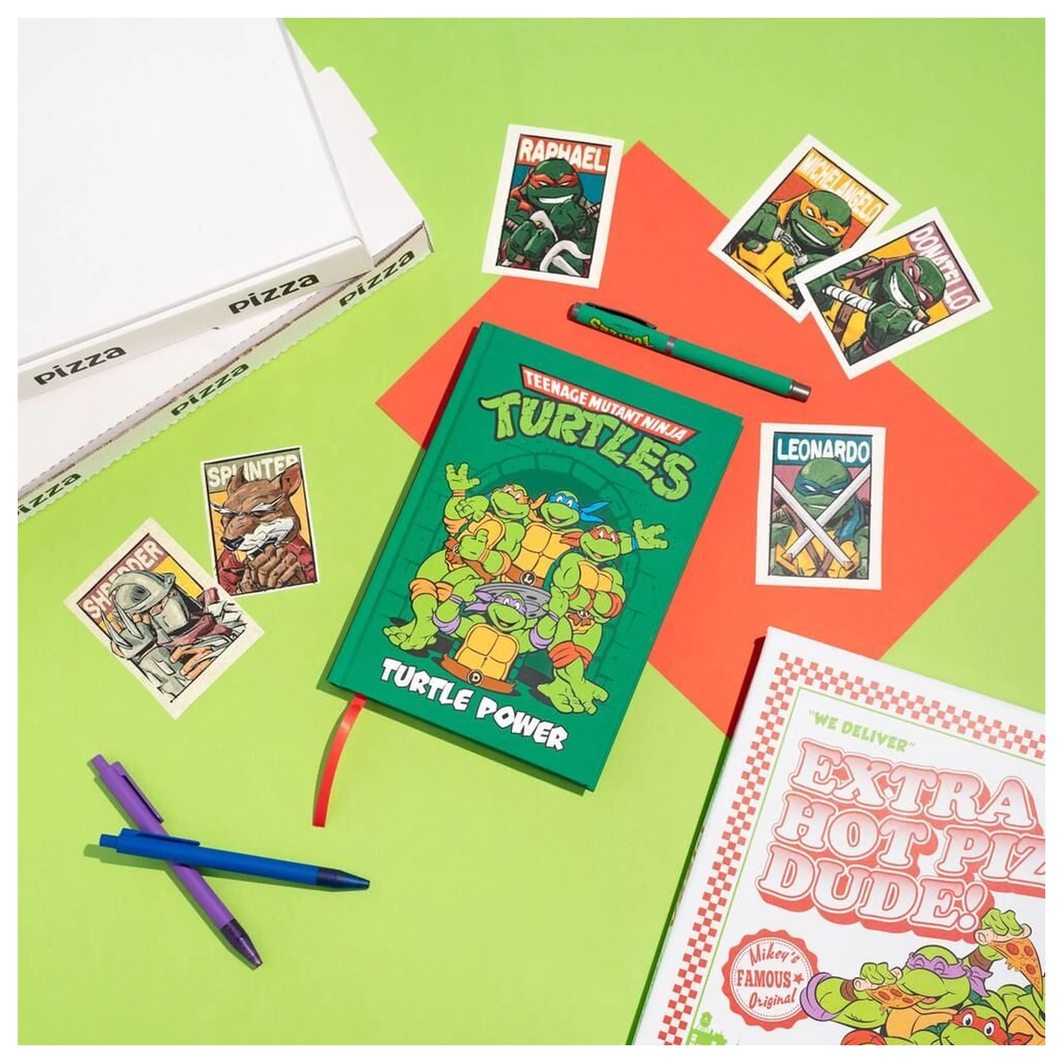 Ninja Turtles A5 Notizbuch + Stift Produktfoto