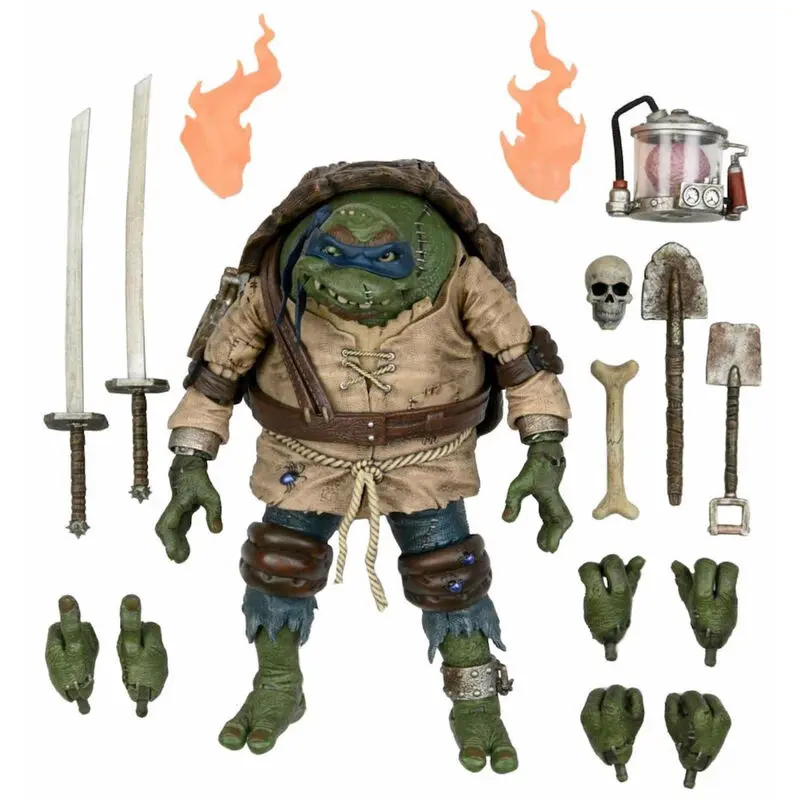 Ninja Turtles Leonardo als Buckliger Ultimative Figur 18cm Produktfoto